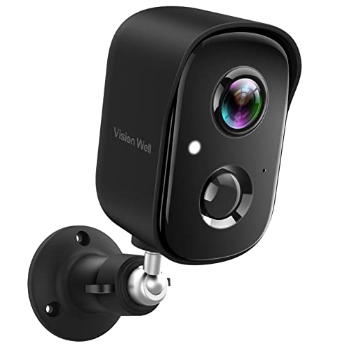 Wireless outdoor security camera with 1080P video and motion detection