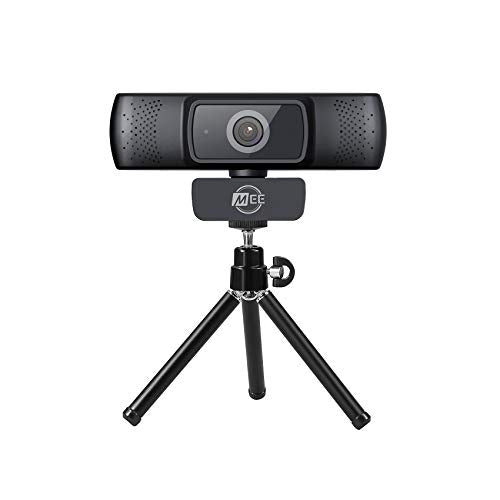 201W 1080p HD Webcam with Mini Tripod, Wide Angle Lens, Microphone, Autofocus, Low Light Correction for Zoom Video Calling; USB Streaming Web Camera for Computer PC Mac Laptop Desktop