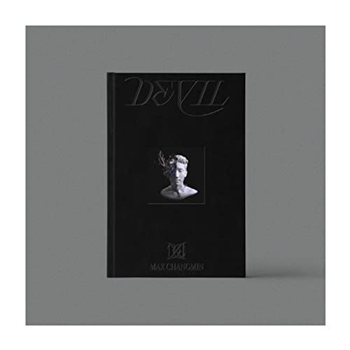 Max Changmin Devil 2nd Mini Album Black Version CD with PhotoBook Postcard PhotoCard