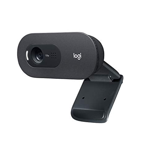C505 HD Webcam - 720p HD External USB Camera for Desktop or Laptop with Long-Range Microphone, Compatible with PC or Mac