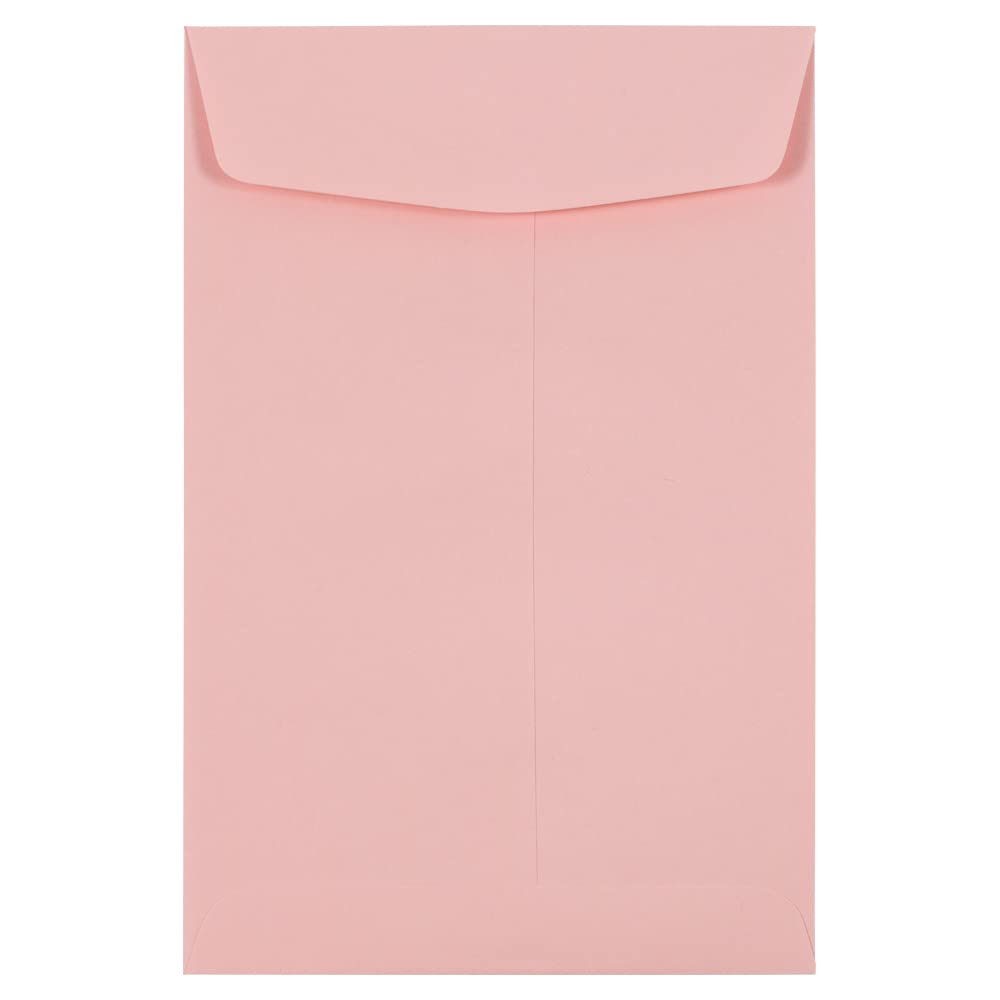 Baby Pink 6x9 Open End Catalog Envelopes, 50 Pack