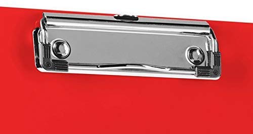 Red A5 Plastic Clipboard Set of 6