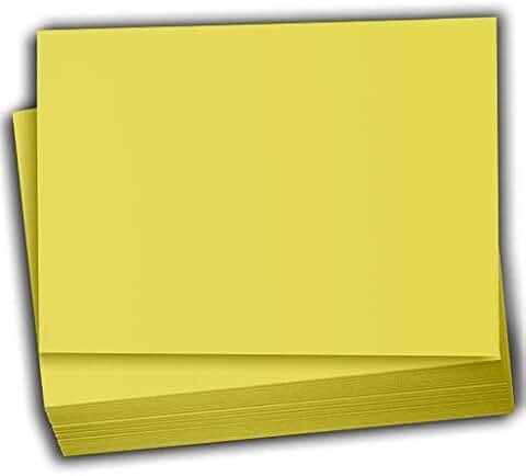 Fresh Lemon 4x6 Colored Cardstock, 65 lb, 100 sheets