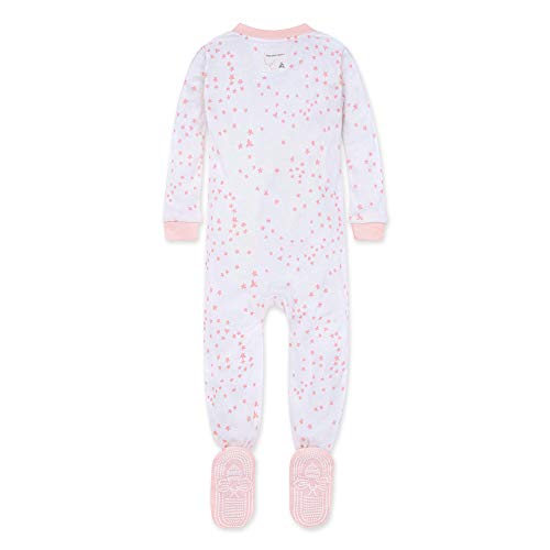 girls Pajamas, Zip Front Non-slip Footed Pjs, 100%  Cotton and Toddler Sleepers, Blossom Twinkle Bee, 12 Months US