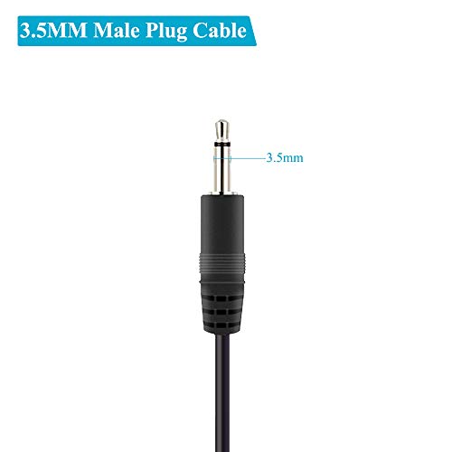 (6 ft) Replacement 3.5mm Male Plug to Bare Wire Open End TS 2 Pole Mono 1/8" 3.5mm Plug Jack Connector Audio Cable Repair