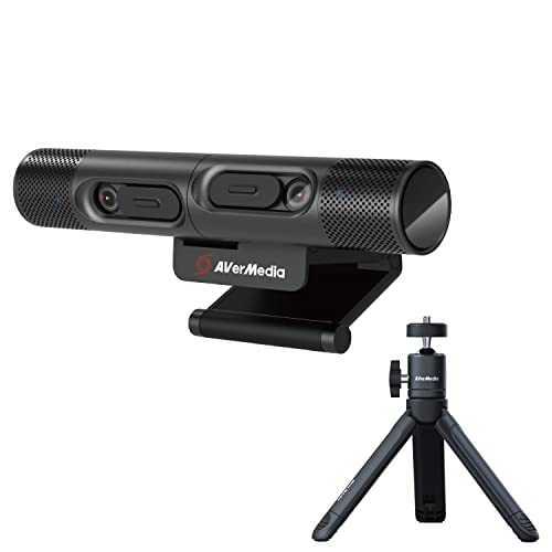 PW313D DualCam, Two Autofocus Cameras in 2K30fps and 1080p30fps, 270 Flexible Rotation, for Virtual Classroom, Web Conferencing, Live Demo. Works with Zoom, Teams, Skype, Includes Tripod