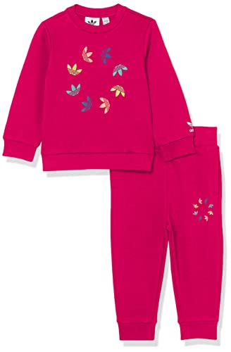Uni -Baby Adicolor Crew Set Pold Pink 3 Months