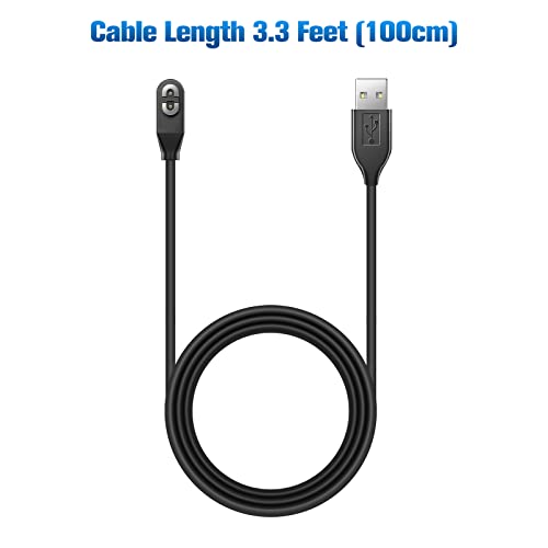 (2-Pack) 3.3ft Charging Cable for Shokz Aeropex/OpenRun, OpenRun Pro & OpenComm (Formerly Known as AfterShokz), Magnetic USB Cable Compatible AfterShokz Bone Conduction Headphone