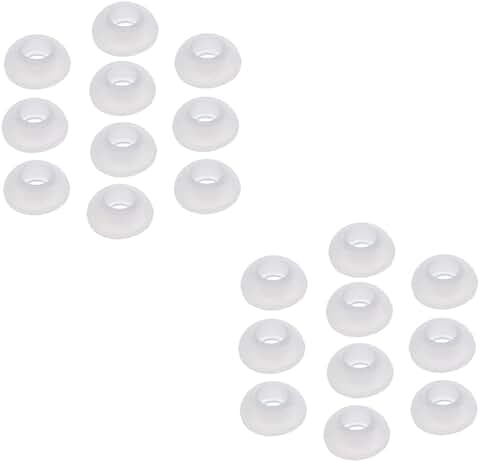 10 Pairs of Clear Silicone Ear Tips