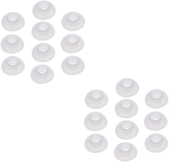 10 Pairs of Clear Silicone Ear Tips