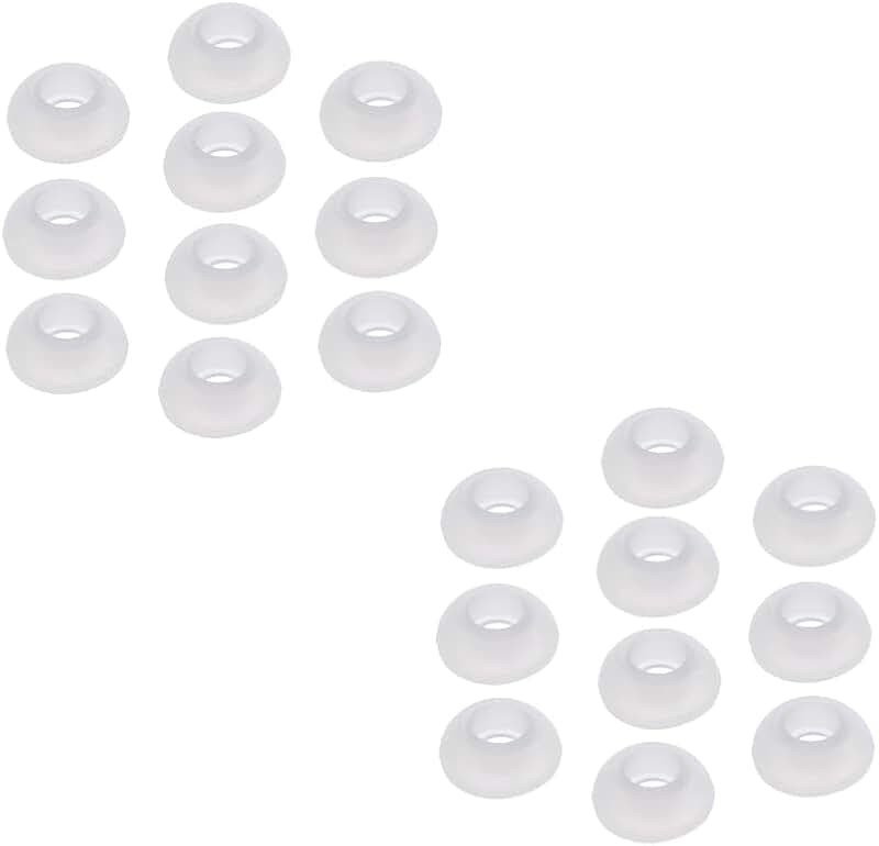10 Pairs of Clear Silicone Ear Tips