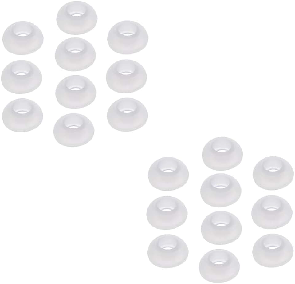 10 Pairs of Clear Silicone Ear Tips