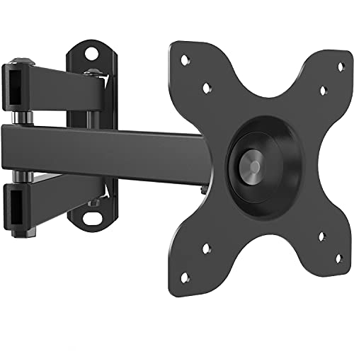 TV Wall Mount Articulating LCD Monitor Full Motion 15 inch Extension Arm Tilt Swivel for Most 13 to 30 inch LED TV Flat Panel Screen with VESA up to 100x100mm (1330LM), Black
