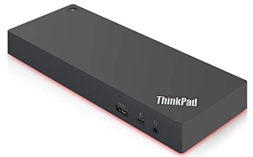 ThinkPad Thunderbolt 3 Dock Gen 2 135W (40AN0135US) Dual UHD 4K Display Capability, 2 HDMI, 2 DP, USB-C, USB 3.1, Black