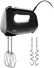 Hand Mixer with Beaters, Dough Hooks, and Accessory Bag