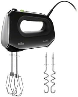 Hand Mixer with Beaters, Dough Hooks, and Accessory Bag