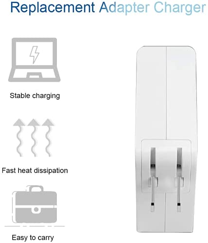 Mac Book Pro Charger, 60W Power Adapter T-Type Magnetic Connector Charger Compatible with Mac Book Pro Retina 13 Inch and Mac Book Air (Later 2012)