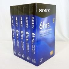 T120VR 5-Pack 120- Minute VHS Tapes