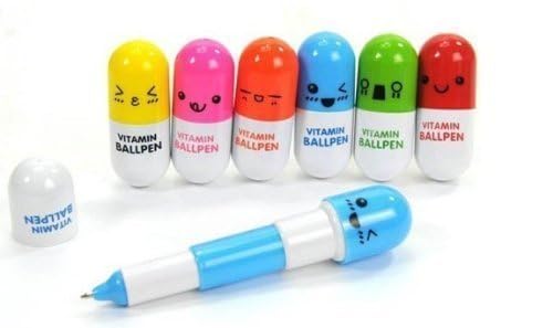 24-Piece Smiling Face Cartoon Ballpoint Pen Set
