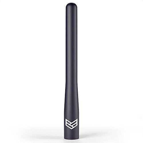 '- Chevy Silverado & GMC Sierra Denali Short Antenna 4" Anti-Theft Design - Replacement Antenna - No Adapters Needed (M7 Thread - Check Fitment Guide Below)