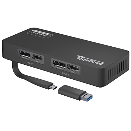 4K Dual Monitor Adapter for USB 3.0 and USB-C
