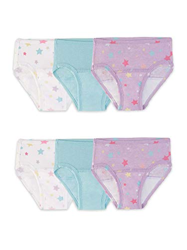 uni  baby Potty Training (6 Pack) Underwear, Girls Brief - Assorted Color, 2T US