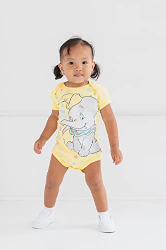 Classics 101 Dalmatians Bambi Dumbo Aristocats Baby Girls 5 Pack Bodysuit 3-6 Months