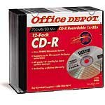 (R) CD-R with Jewel Cases, 700MB/80 Minutes, Pack of 12