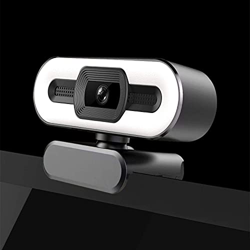 PC Webcam for Streaming HD 1080P, Free Traveler USB Pro Computer Web Camera Video Cam for Mac Windows Laptop Conferencing Gaming with Microphone & Ring Light