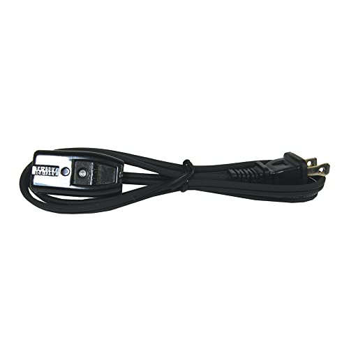 0293 Coleman Hpn Replacement Extension Cord, 18/2, 2 ft, Black Mini
