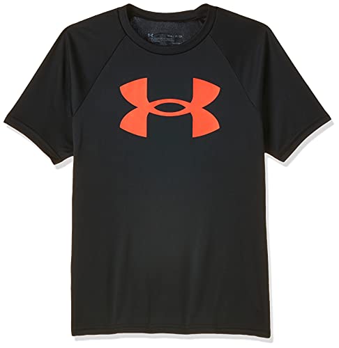 Boys  Tech Big Logo Short-Sleeve T-Shirt , Black  002  Beta , Youth Small