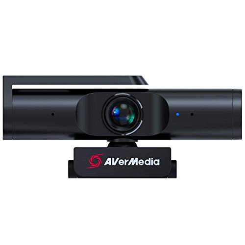 Live Streamer CAM 513-4K 30 fps UHD, Ultra Wide Angle Webcam with Fixed-Focus Glass Lens, for Indoor Lighting, Works with OBS, Zoom, Black