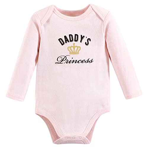 Uni   Cotton Long-Sleeve Bodysuits Daddys Princess, 0-3 Months