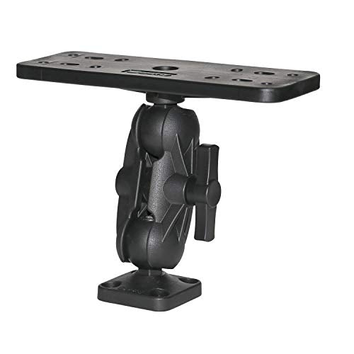 0163 Ball-Mount Fish Finder and Universal Mounting Plate , Black , Large