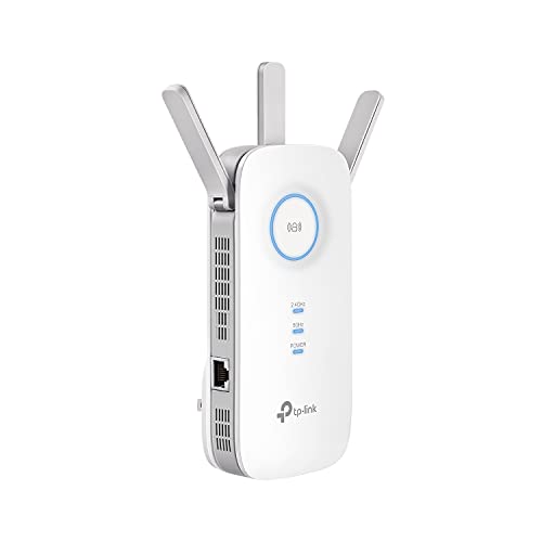 AC1900 WiFi Extender (RE550), Covers Up to 2800 Sq.ft and 35 Devices, 1900Mbps Dual Band Wireless Repeater, Internet Booster, Gigabit Ethernet Port