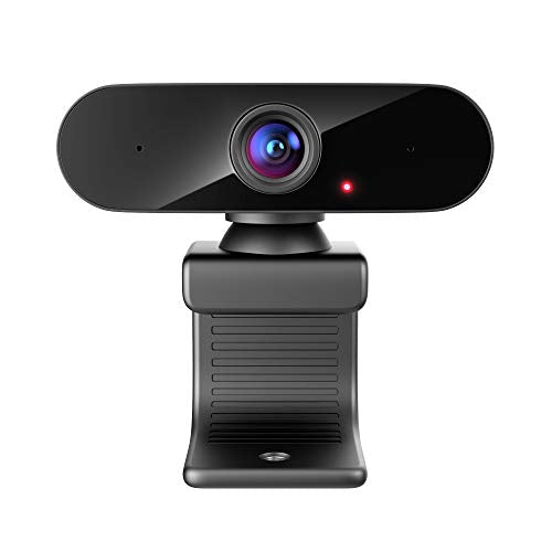 Webcam with Microphone, Full HD 1080P, USB Computer Camera, Plug and Play, 360 Rotate, for PC Video Conferencing/Calling/Gaming, Laptop/Desktop Mac, Skype/YouTube/Zoom/Facetime