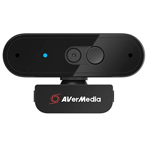 PW310P Webcam, Webcam Cover, 1080p/30fps Videochat and Recording, Plug and Play, Microphones, Stream, Autofocus, Works with Skype, Zoom, Team - Black