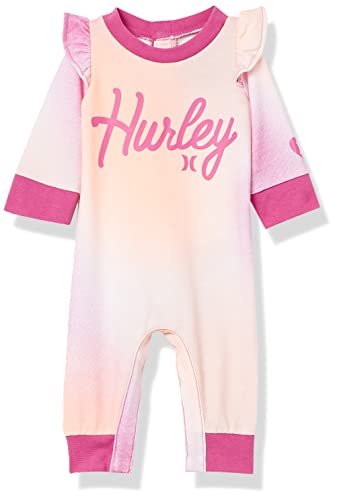 Baby Girls' Long Sleeve Coverall, Soft Pink, 3M