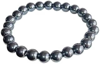 Polished Hematite Bead Bracelet for Men and Women