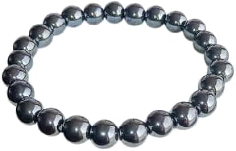Polished Hematite Bead Bracelet for Men and Women