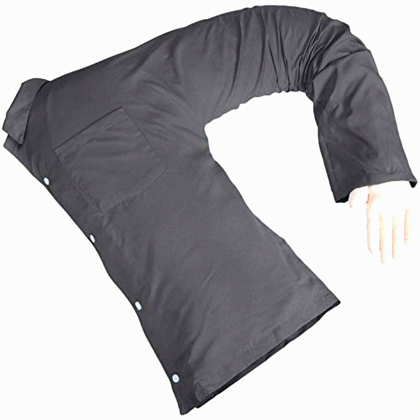 CuddleMate Body Pillow - Intimate Romantic Bedroom Companion | Funny Gag Gift Idea | Grey Body Pillow with Benefits | Unique Partner Pillow