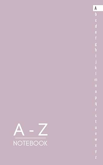 Light Purple Alphabetical Notebook with Tabs
