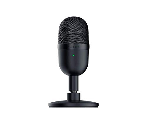 Seiren Mini USB Condenser Microphone: for Streaming and Gaming on PC - Professional Recording Quality - Precise Supercardioid Pickup Pattern - Tilting Stand - Shock Resistant - Classic Black