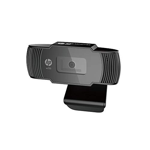 W200 Webcam, 720P HD, UVC Plug and Play, Built-in Microphone, Wide View Angle for Live Streaming/Conference/Online Learning/Podcast Camera for Laptop or Computer