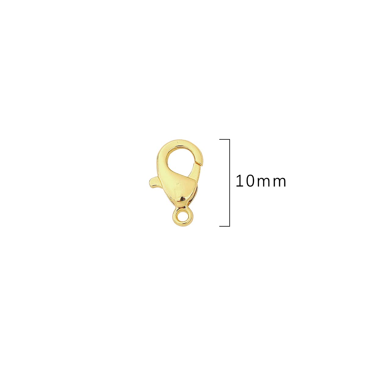 14K Gold Plated Lobster Clasps 10mm 20pcs for Jewelry Making