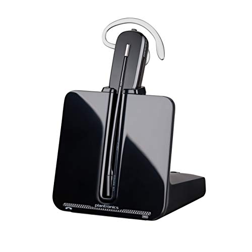 '- CS540 Wireless DECT Headset (Poly) - Single Ear (Mono) Convertible (3 wearing styles) - Connects to Desk Phone - Noise Canceling Microphone