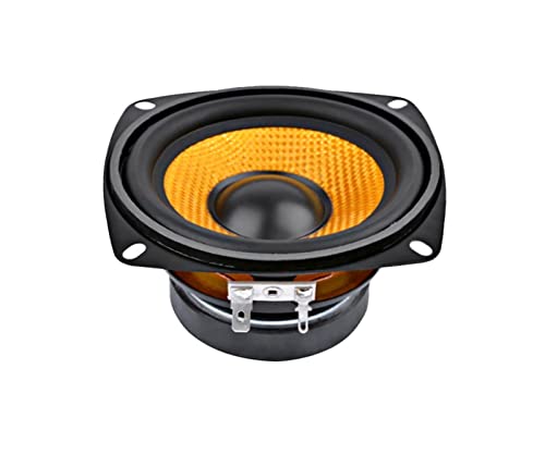 '-SPEAKER, 1Pc 4Inch Audio Portable Speaker 4 Ohm 15W Bass Speaker DIY Professional Multimedia Subwoofer Speakers For Sound System (Size : 4Inch)