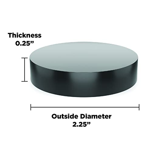 It: Sorbothane Vibration Isolation Circular Pad 50 Duro (.25" Thick 2.25" Dia.) - 8 Pack