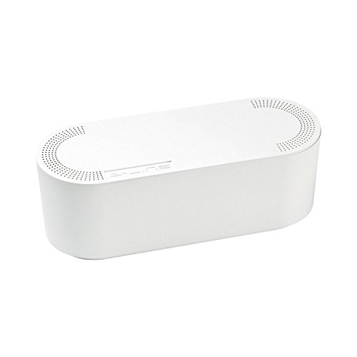Cable Management Box, Cord Organizer Box to Hide & Conceal Power Strips, Desk Cable Management Solution, Made from Electrically Safe ABS Material - 12.75" (L) x 5" (W) 4.5" (H) - White