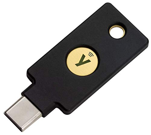 '- YubiKey 5C NFC - Two Factor Authentication USB and NFC Security Key, Fits USB-C Ports and Works with Supported NFC Mobile Devices - Protect Your Online Accounts with More Than a Password